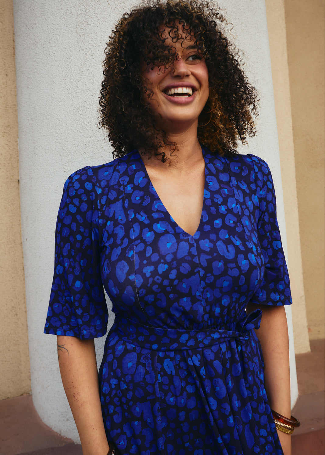 FLORENCJA print leo art blue