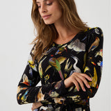 Sukienka KLIN LADY print ptaki Warszawy