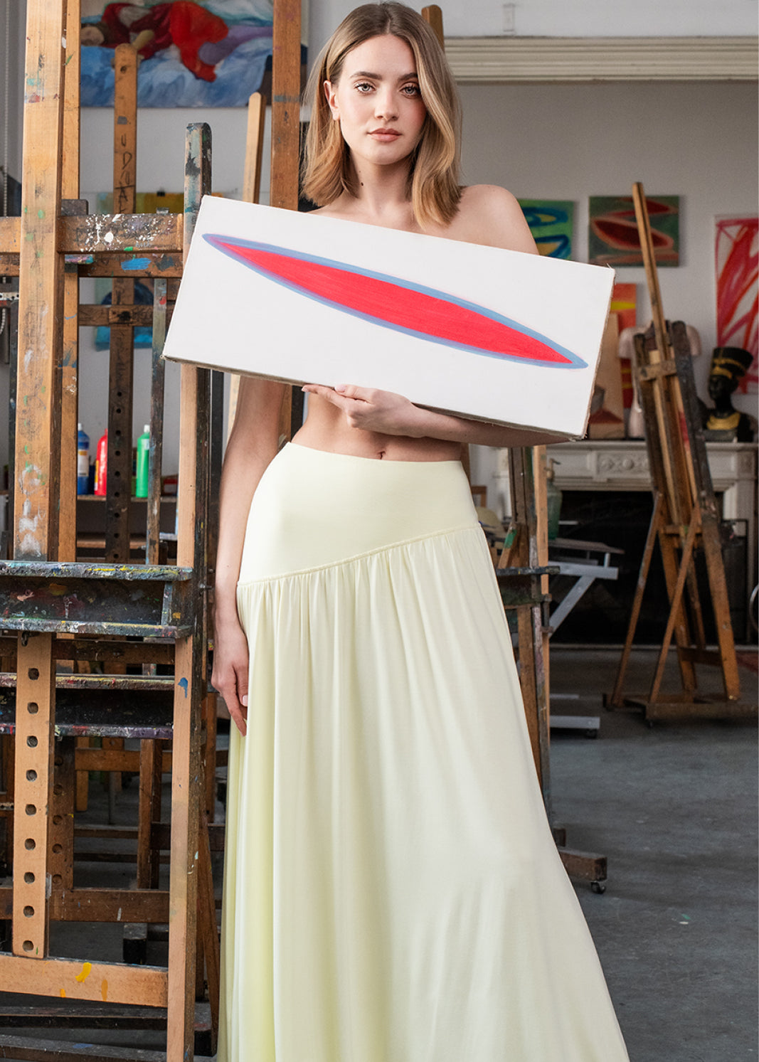 SUMMER OF LOVE MAXI krem cytrynowy