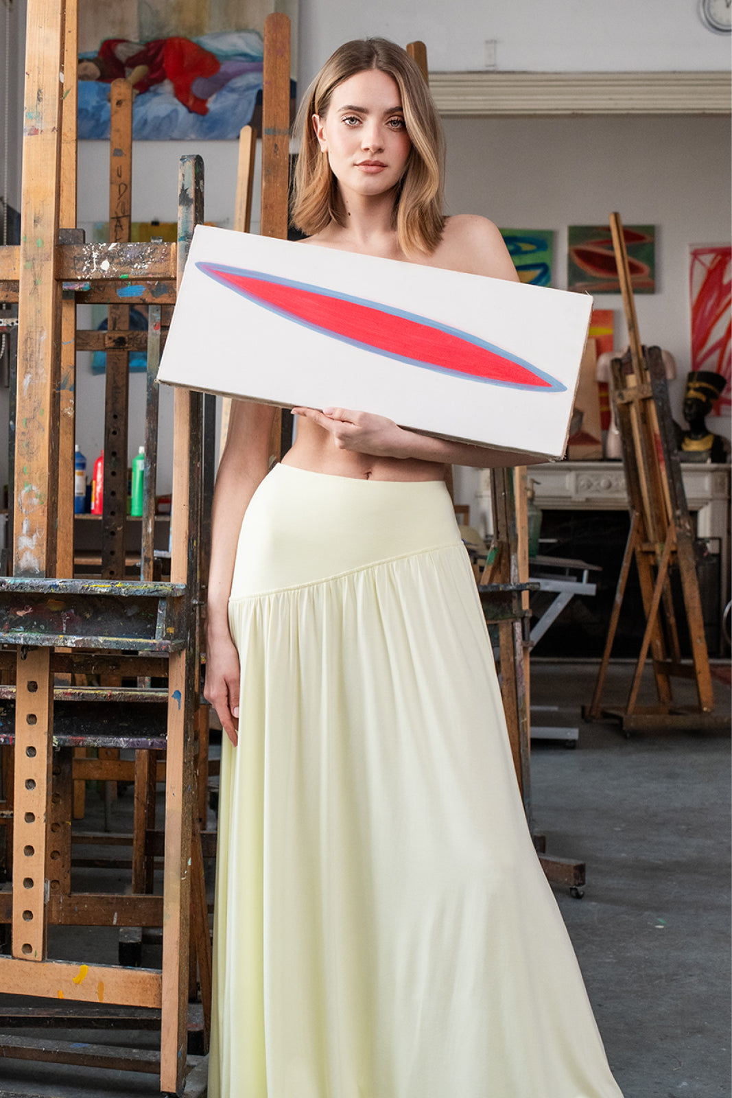 SUMMER OF LOVE MAXI krem cytrynowy