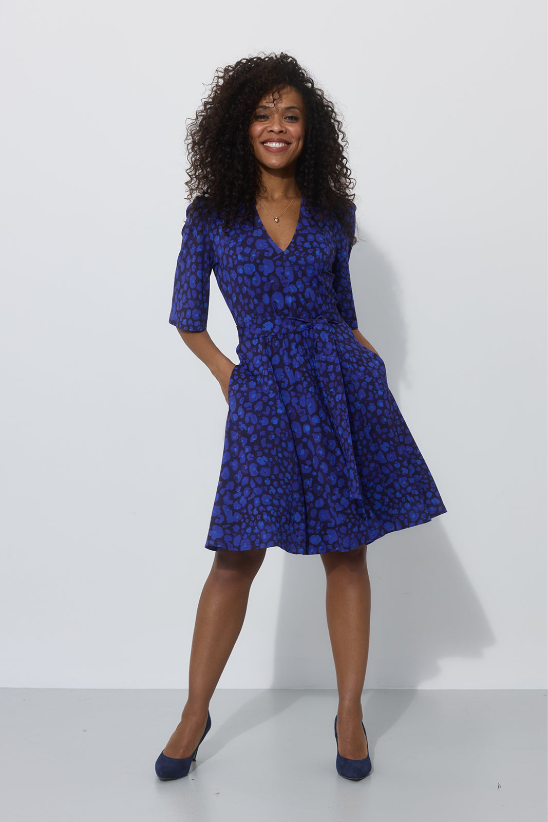FLORENCJA print leo art blue