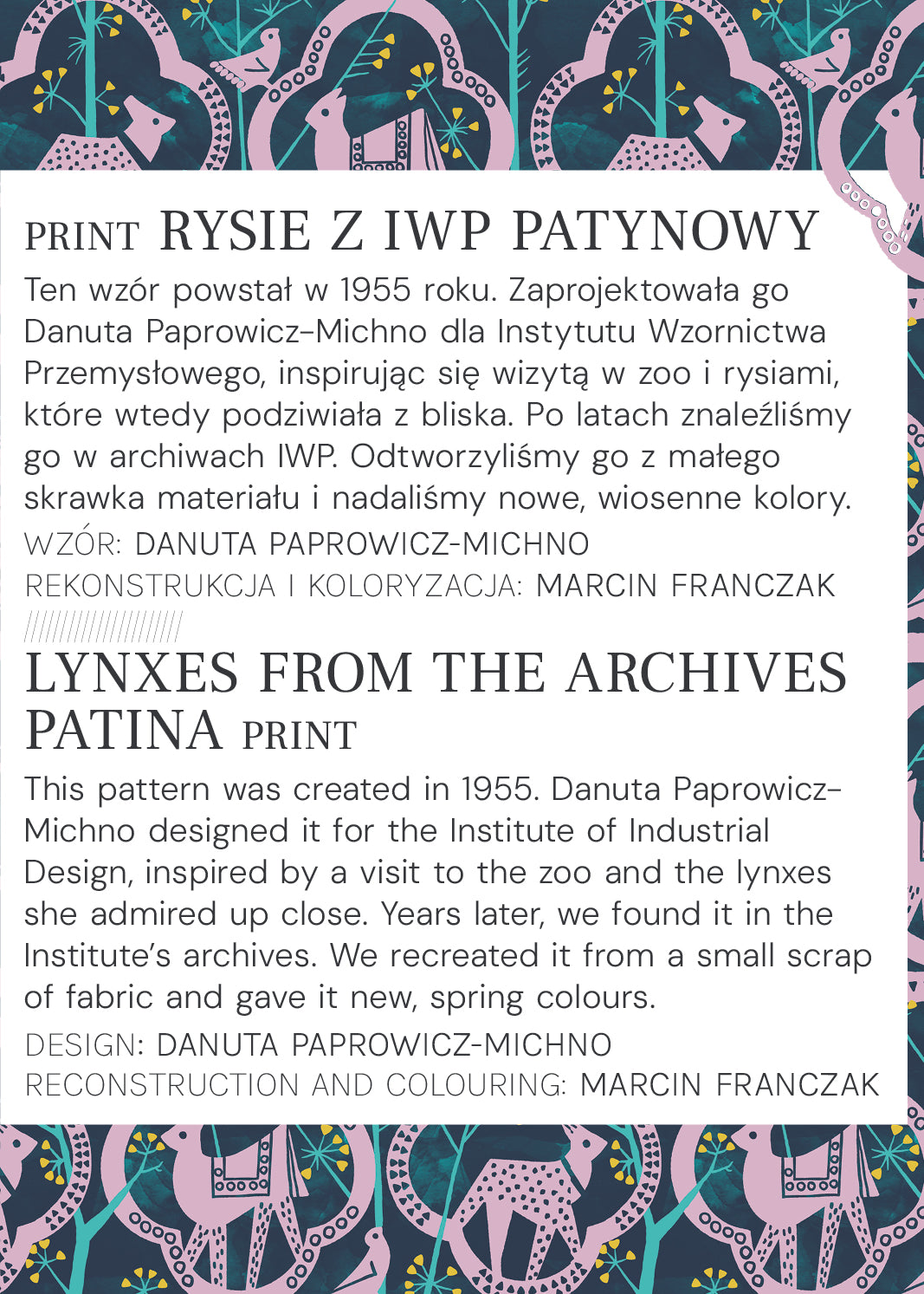 LIBERTY DRESS print rysie z IWP patynowy