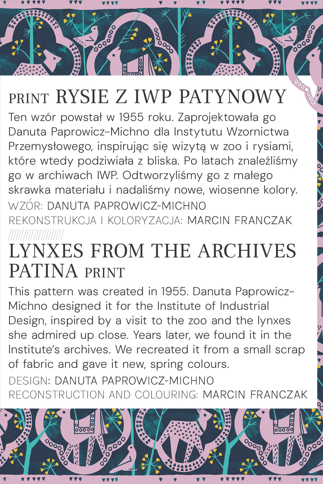 LIBERTY DRESS print rysie z IWP patynowy