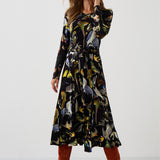 Sukienka KLIN LADY print ptaki Warszawy