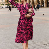 Sukienka MON AMOUR print leo pink & black