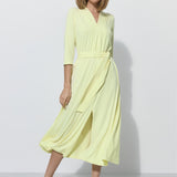 LIBERTY DRESS krem cytrynowy