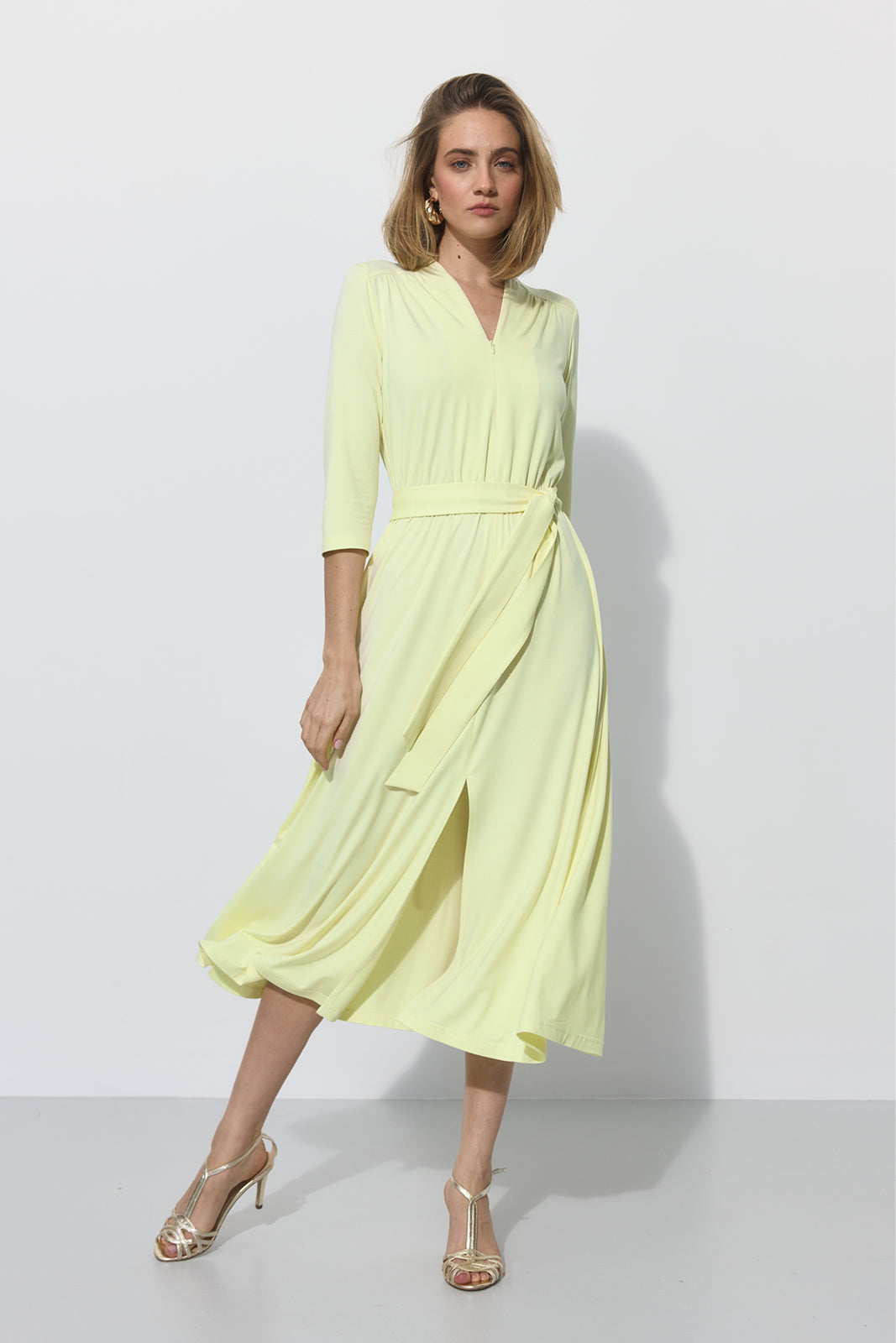 LIBERTY DRESS krem cytrynowy