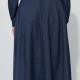 SPÓDNICA GARNITUROWA 7/8 navy blue jeans