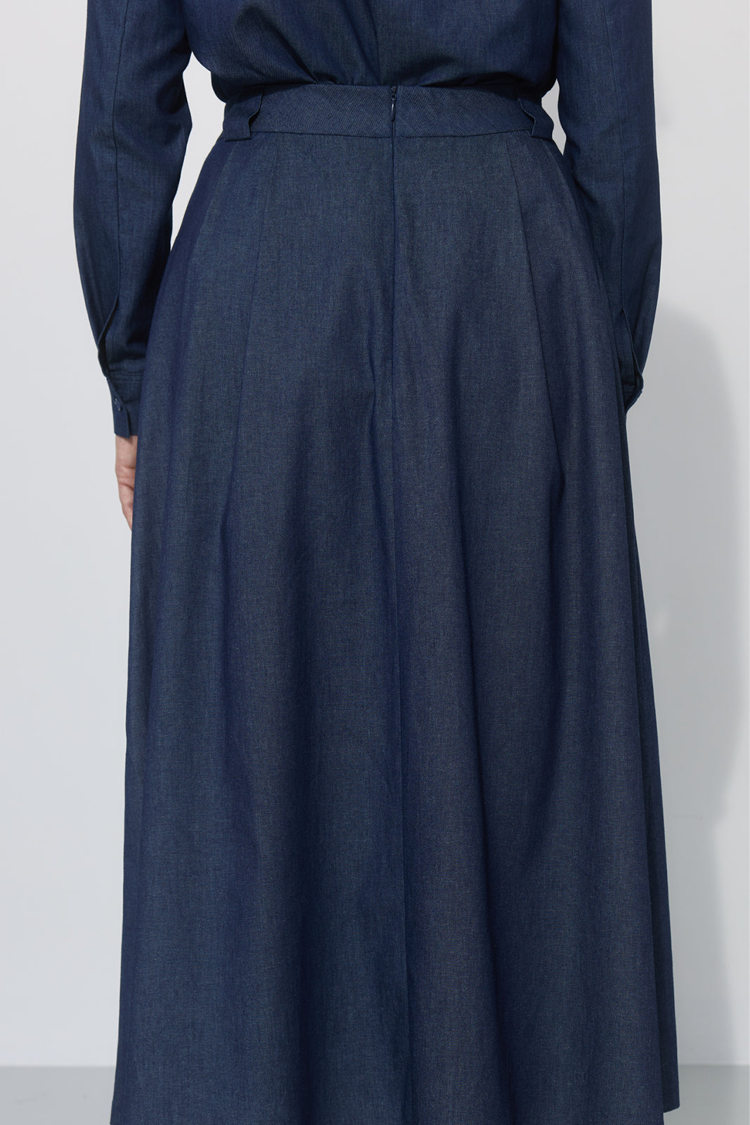 SPÓDNICA GARNITUROWA 7/8 navy blue jeans