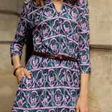 LIBERTY DRESS print rysie z IWP patynowy