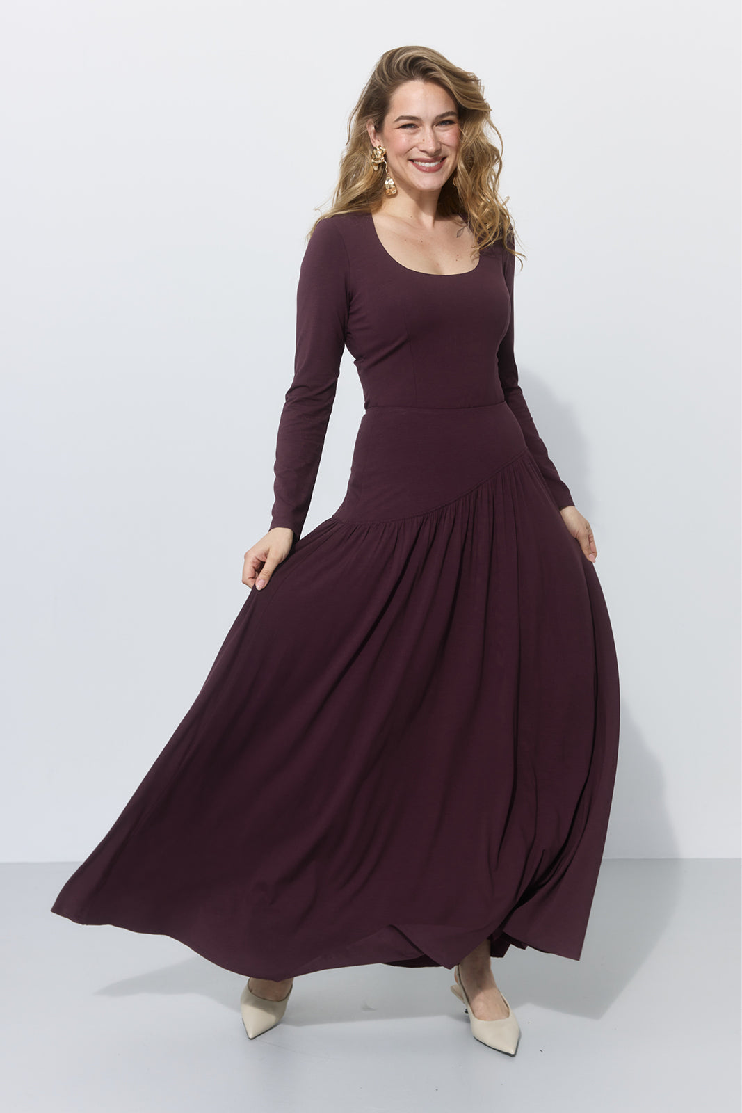 SUMMER OF LOVE MAXI wiśniowa