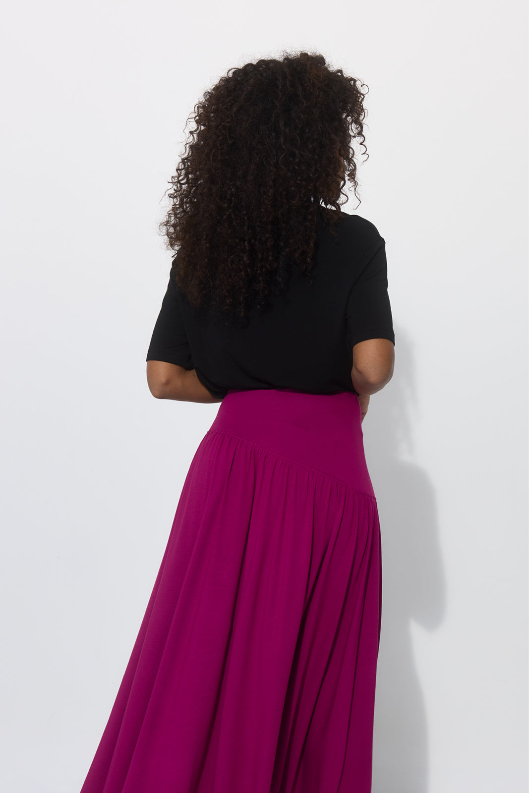 HIPS DON'T LIE MIDI purpurowa