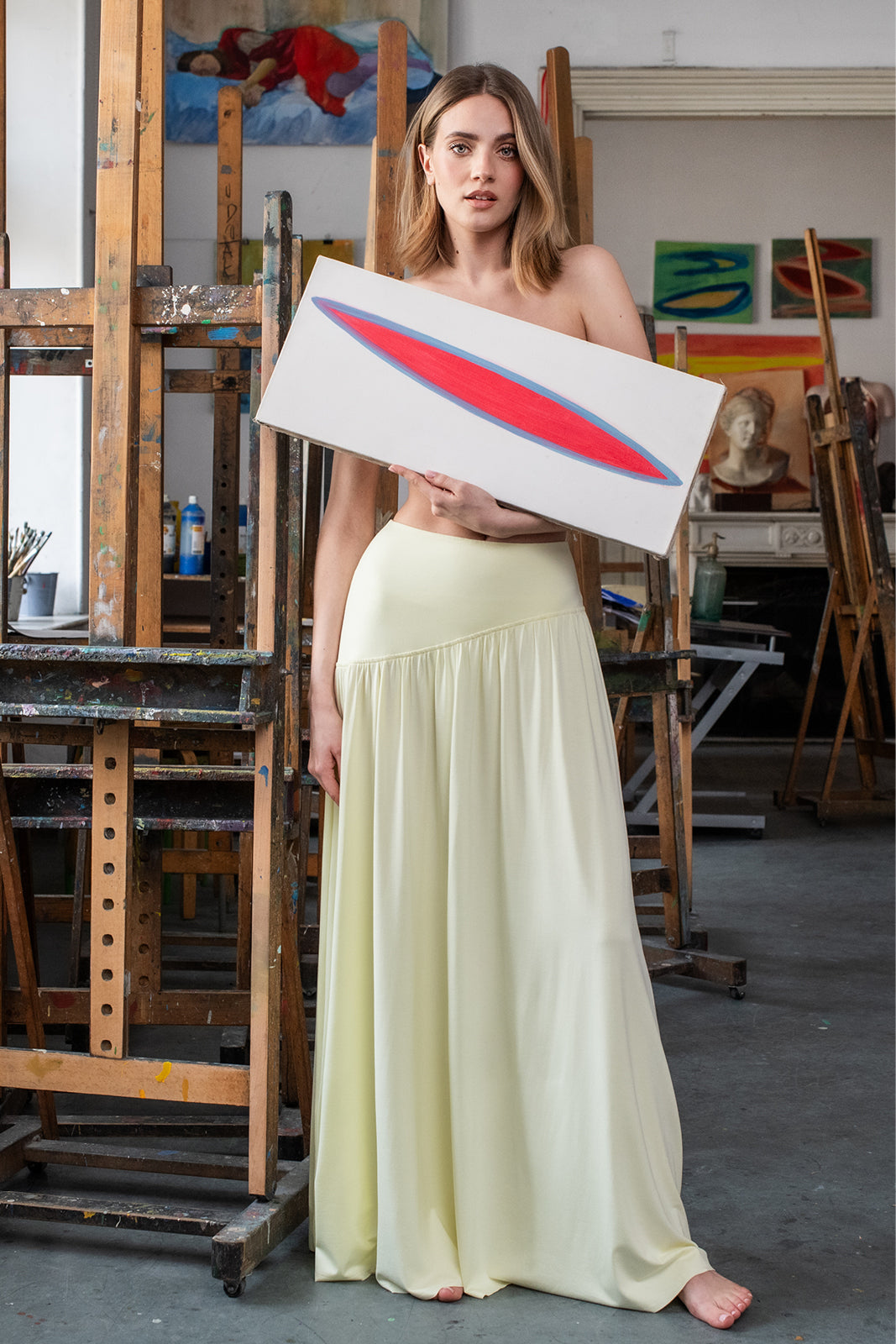 SUMMER OF LOVE MAXI krem cytrynowy
