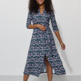 LIBERTY DRESS print rysie z IWP patynowy