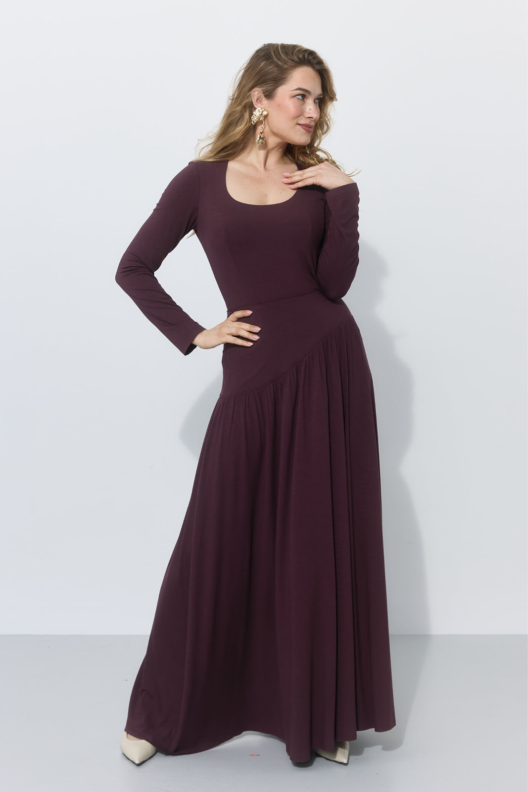 SUMMER OF LOVE MAXI wiśniowa