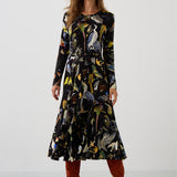 Sukienka KLIN LADY print ptaki Warszawy