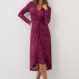 Sukienka MUSE print mini leo pink & art blue