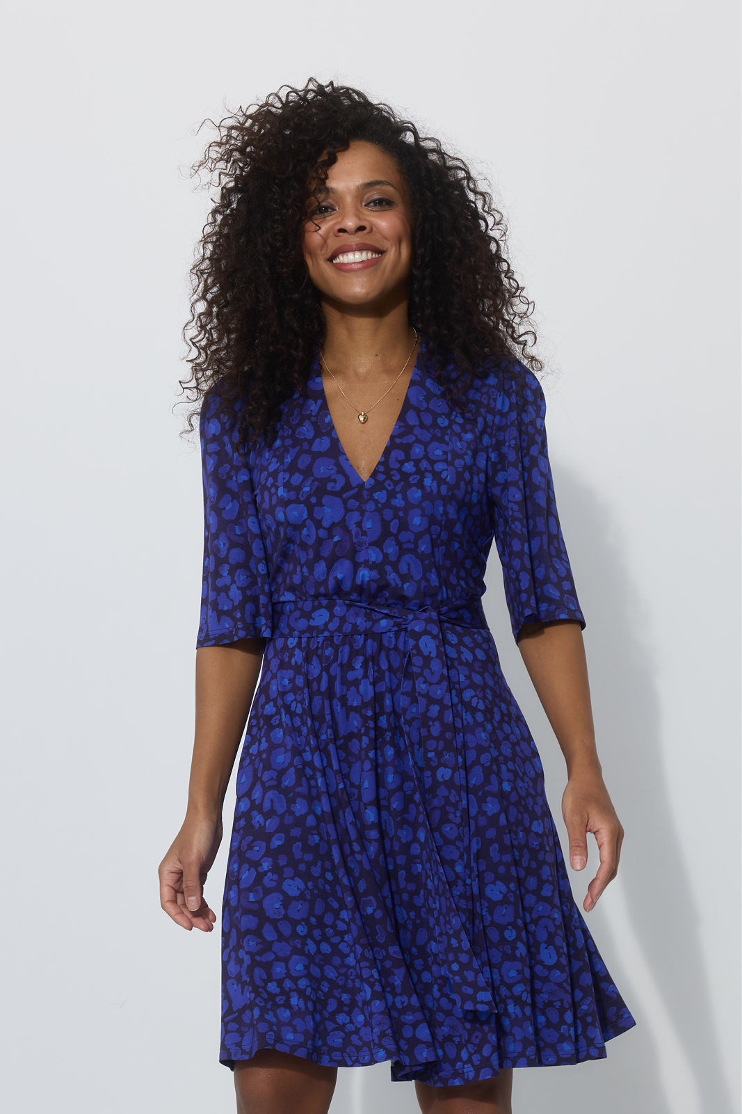 FLORENCJA print leo art blue
