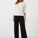 Bluza LUCY IN THE SKY haft richelieu white