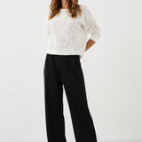 Bluza LUCY IN THE SKY haft richelieu white
