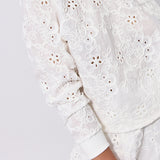 Bluza LUCY IN THE SKY haft richelieu white