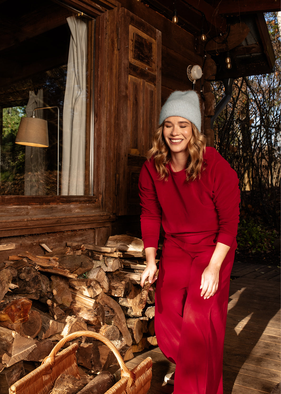 LUCY IN THE SKY szkarłatny welur