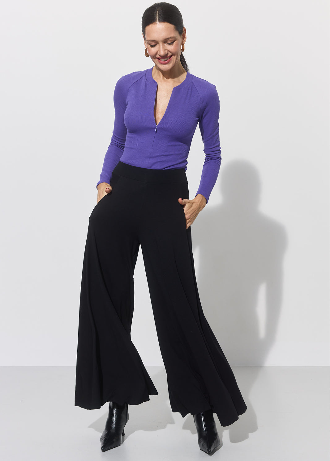 FREEDOM chabrowy fiolet prążek