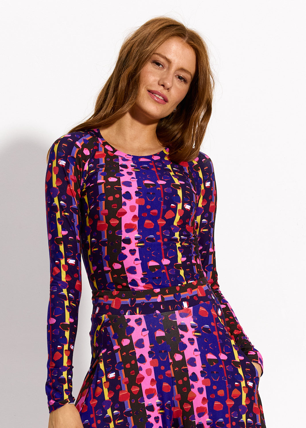 SAWCIA Z DŁUGIM RĘKAWEM print risk. follow your heart fantasy