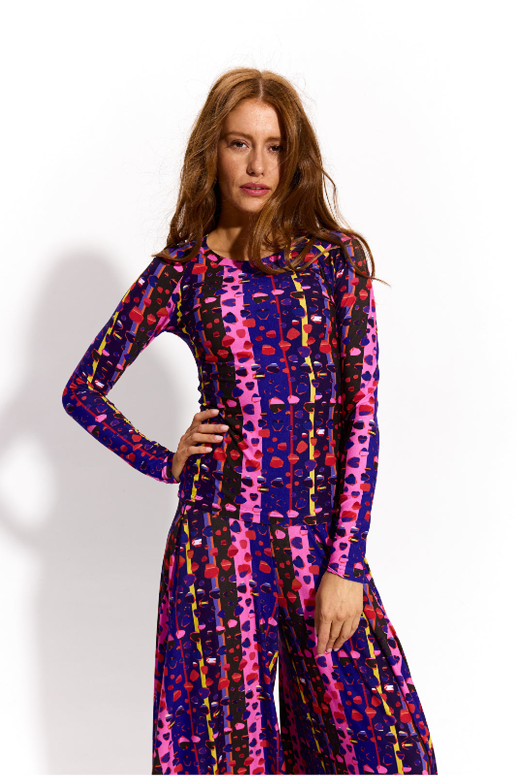 SAWCIA Z DŁUGIM RĘKAWEM print risk. follow your heart fantasy