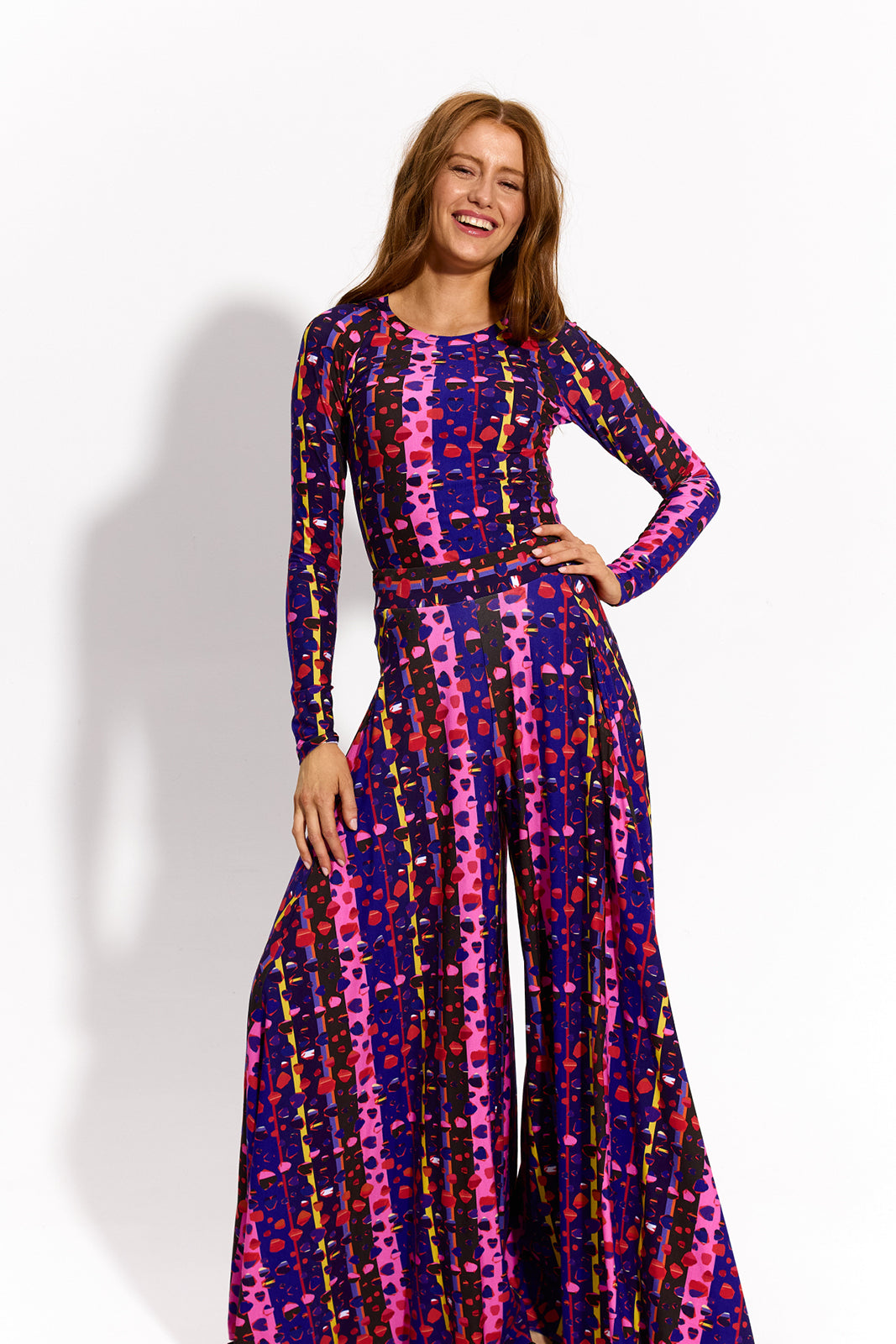 SAWCIA Z DŁUGIM RĘKAWEM print risk. follow your heart fantasy