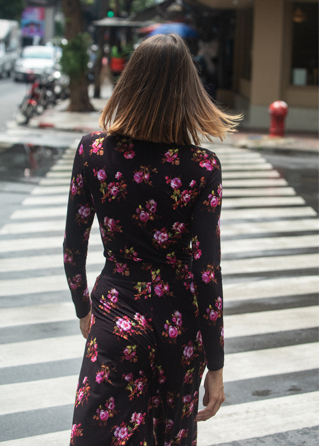 VAN GOLF print risk'n'roses black