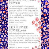 HELENA print leo flower power