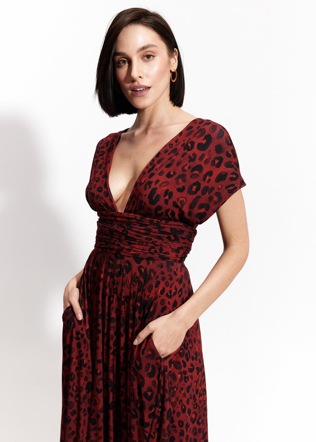 INFINITY DRESS MIDI print kiss me leo