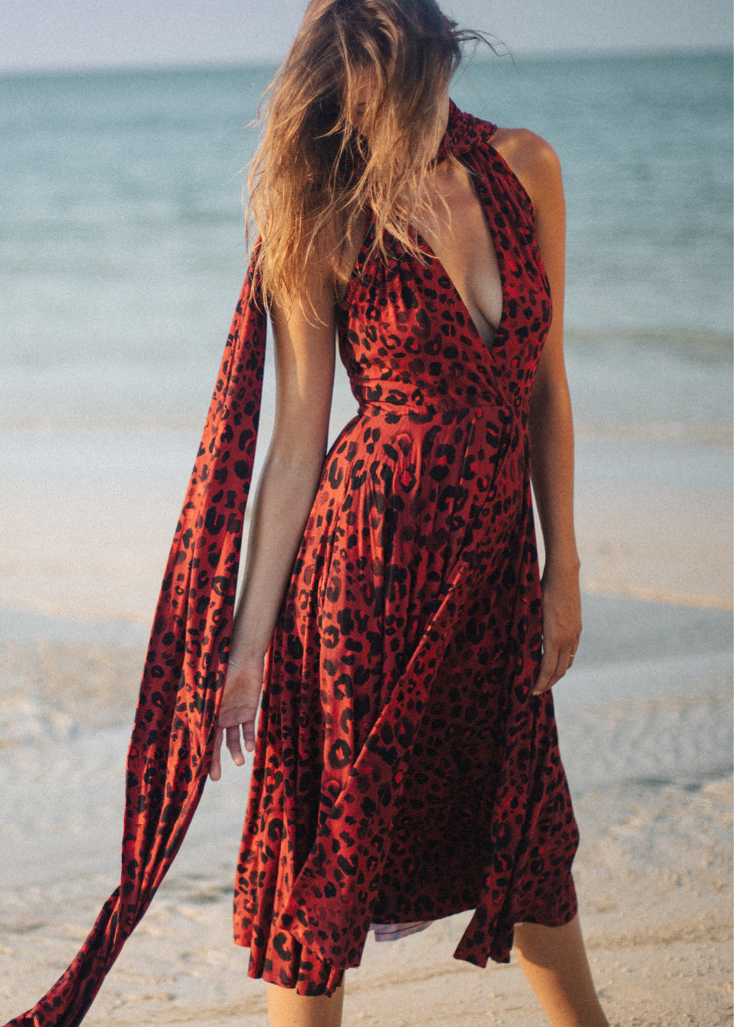 INFINITY DRESS MIDI print kiss me leo