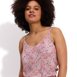 BIARRISK print różowe żonkile