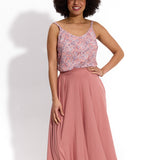 BIARRISK print różowe żonkile