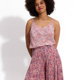 BIARRISK print różowe żonkile