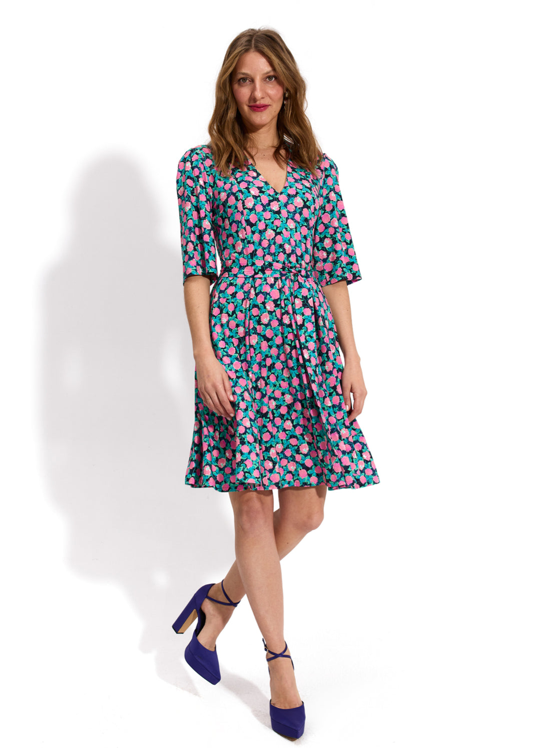 FLORENCJA print różowa koniczyna