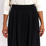 SPÓDNICA GARNITUROWA 7/8 czarna