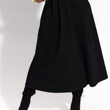 SPÓDNICA GARNITUROWA 7/8 czarna