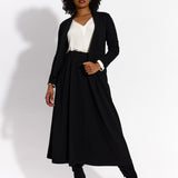 SPÓDNICA GARNITUROWA 7/8 czarna