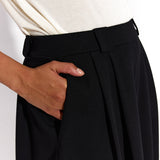 SPÓDNICA GARNITUROWA 7/8 czarna