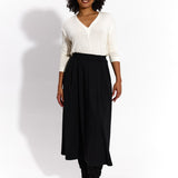 SPÓDNICA GARNITUROWA 7/8 czarna