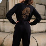 Kombinezon WORKWEAR black haft Swanski Studio