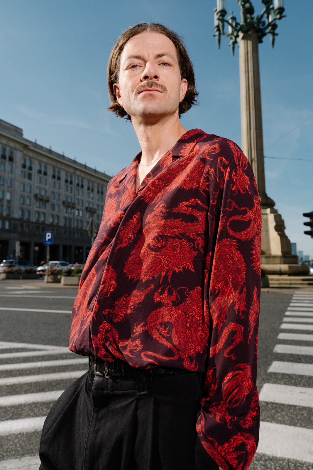 Koszula STAR IS BORN print Swanski Studio red