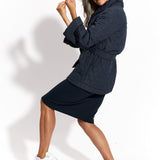 SOME HOPE SHORT granat pikowany