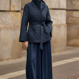 SOME HOPE SHORT granat pikowany