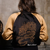 Kurtka SUKA JACKET black & gold haft Swanski Studio