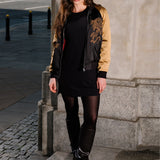 Kurtka SUKA JACKET black & gold haft Swanski Studio