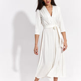 LIBERTY DRESS perłowa biel